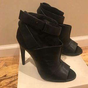 Rachel Roy Peep Toe Black Bootie